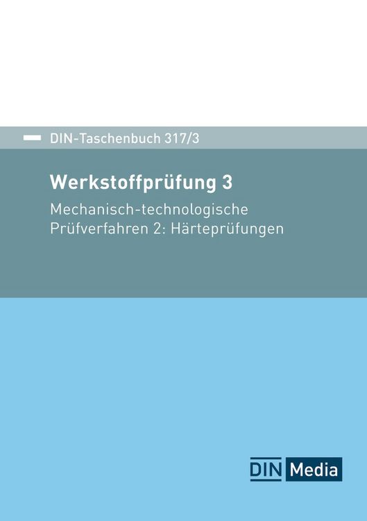 Produktbild: DIN-Taschenbuch 317/3