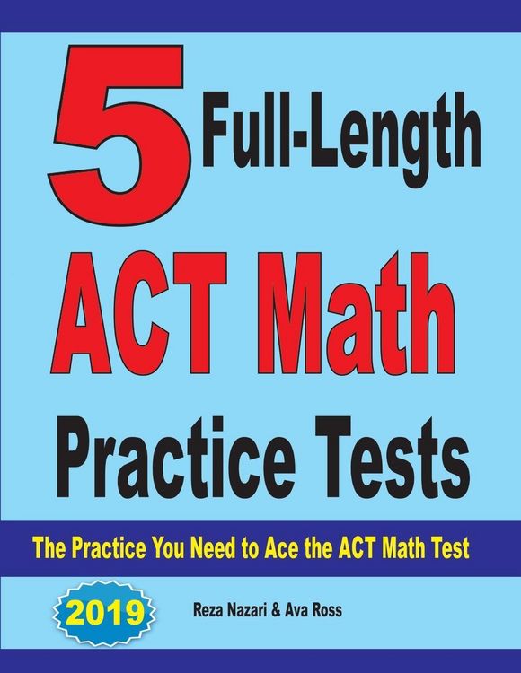 Produktbild: 5 Full-Length ACT Math Practice Tests