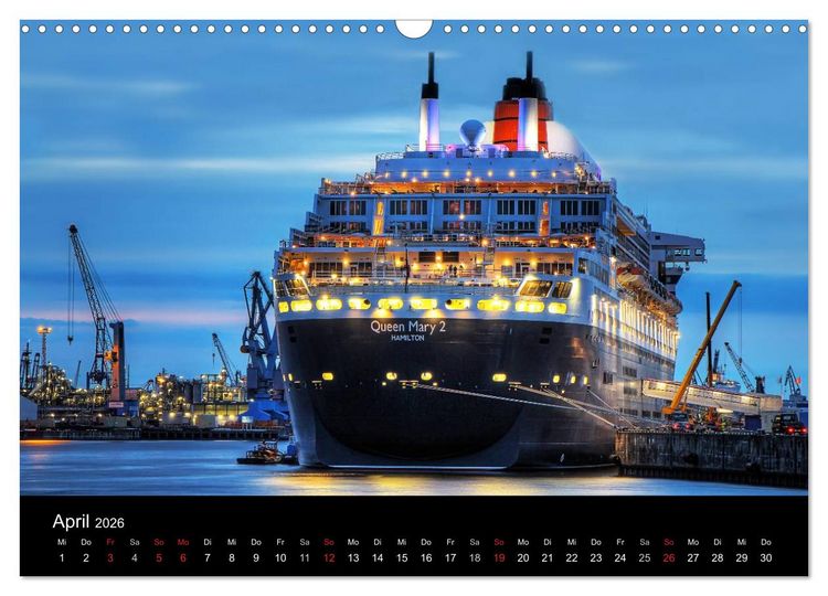 Produktbild: Hamburger Hafen (Wandkalender 2026 DIN A3 quer), CALVENDO Monatskalender