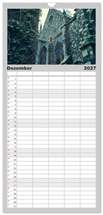 Produktbild: Familienplaner 2027 - Schattenkuss - Tiere in den Armen der Nacht mit 5 Spalten (Wandkalender, 21 x 45 cm) CALVENDO