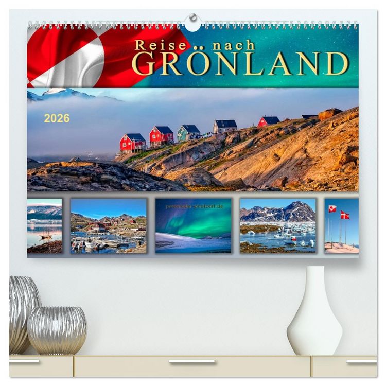 Produktbild: Reise nach Gr&ouml;nland (hochwertiger Premium Wandkalender 2026 DIN A2 quer), Kunstdruck in Hochglanz
