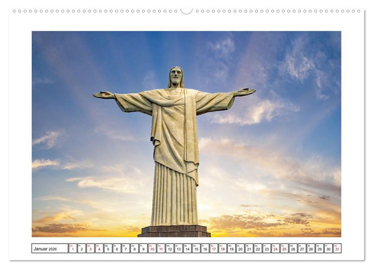 Produktbild: Brasiliens K&uuml;stenst&auml;dte - Rio de Janeiro, Olinda und Salvador de Bahia (Wandkalender 2026 DIN A2 quer), CALVENDO Monatskalender