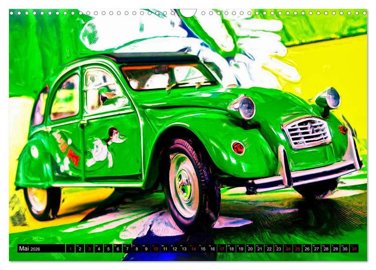 Produktbild: 70 Jahre 2CV (Wandkalender 2026 DIN A3 quer), CALVENDO Monatskalender