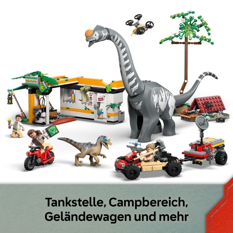 Produktbild: LEGO Jurassic World 76973 Raptor & Titanosaurus: Gro&szlig;e F&auml;hrtensuche