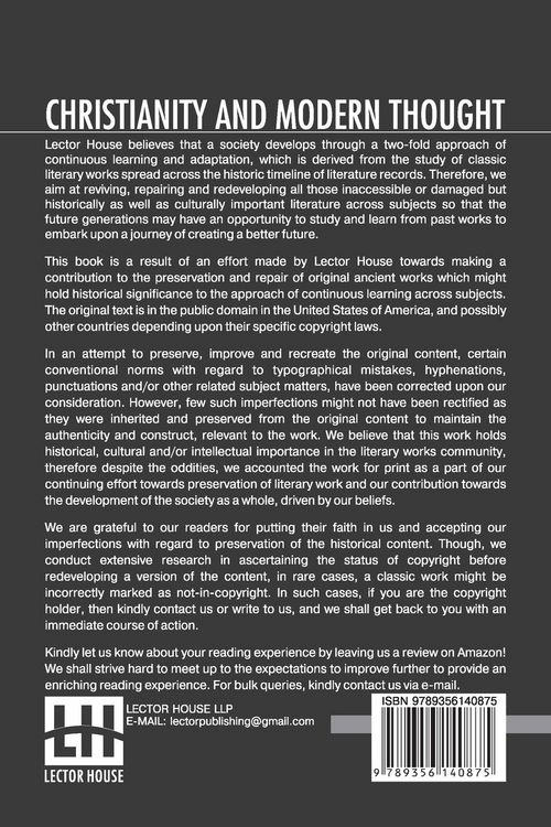 Produktbild: Christianity And Modern Thought