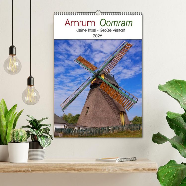 Produktbild: Amrum - Oomram, Kleine Insel - Gro&szlig;e Vielfalt (Wandkalender 2026 DIN A2 hoch), CALVENDO Monatskalender