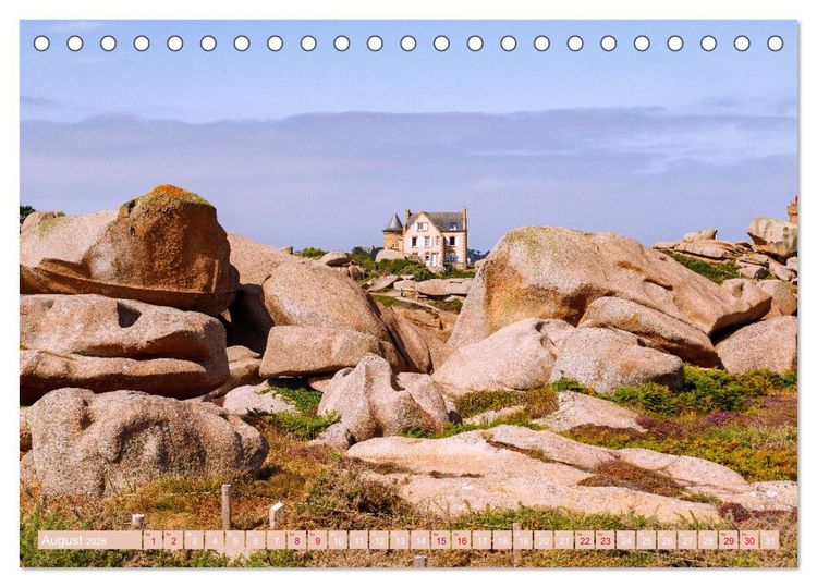 Produktbild: Bretagne. Frankreichs wilder Westen von rau bis romantisch (Tischkalender 2026 DIN A5 quer), CALVENDO Monatskalender