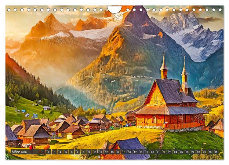 Produktbild: Pl&auml;tze zum Tr&auml;umen (Wandkalender 2026 DIN A4 quer), CALVENDO Monatskalender