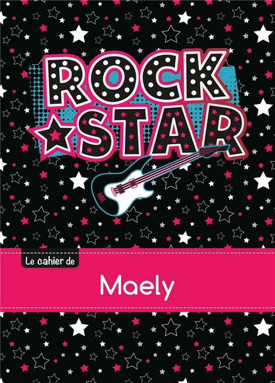 Produktbild: Cahier maely blanc,96p,a5 rockstar