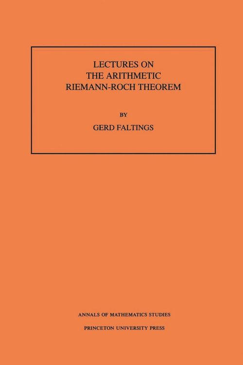 Produktbild: Lectures on the Arithmetic Riemann-Roch Theorem