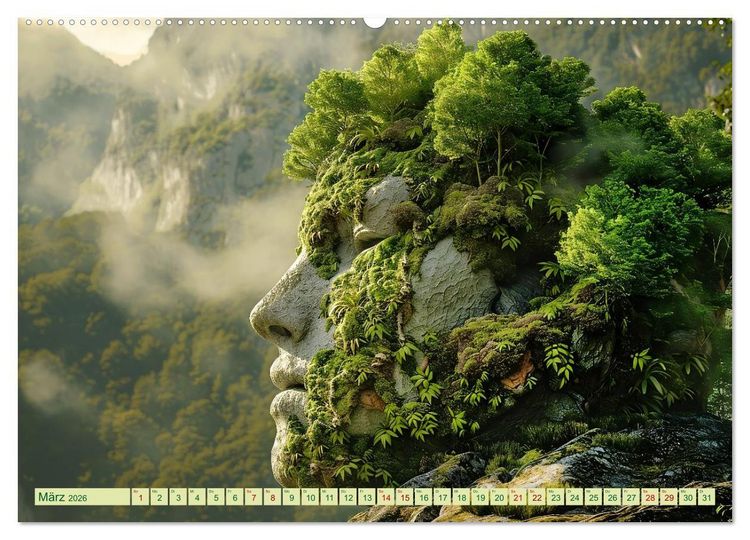 Produktbild: Die vielen Gesichter von Mutter Natur (hochwertiger Premium Wandkalender 2026 DIN A2 quer), Kunstdruck in Hochglanz