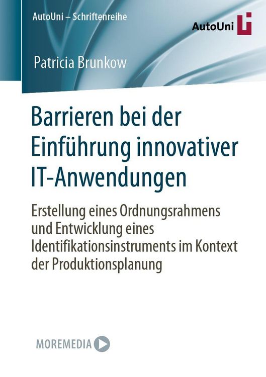 Produktbild: Barrieren bei der Einf&uuml;hrung innovativer IT-Anwendungen