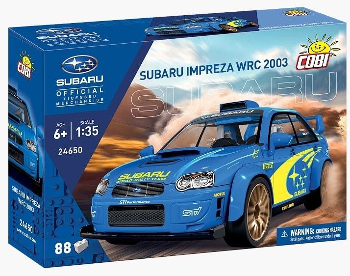 Produktbild: COBI 24650 - Subaru Impreza WRC 2003, Bausatz 1:35, 88 Klemmbausteine