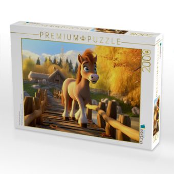 Produktbild: CALVENDO Puzzle Pony Spirit geht spazieren | 2000 Teile Lege-Gr&ouml;&szlig;e 90x67cm Foto-Puzzle f&uuml;r gl&uuml;ckliche Stunden