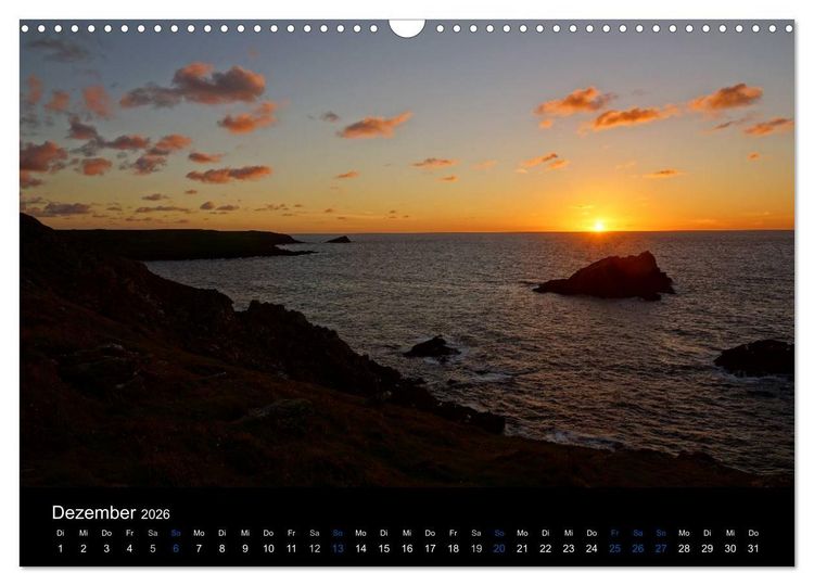 Produktbild: Anblicke und Ausblicke in Cornwall (Wandkalender 2026 DIN A3 quer), CALVENDO Monatskalender