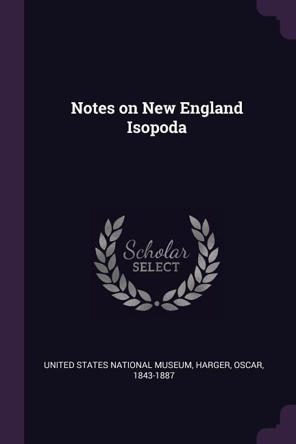 Produktbild: Notes on New England Isopoda