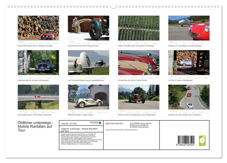 Produktbild: Oldtimer unterwegs - Mobile Rarit&auml;ten auf Tour (hochwertiger Premium Wandkalender 2026 DIN A2 quer), Kunstdruck in Hochglanz