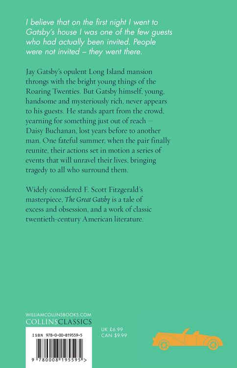 Produktbild: Fitzgerald, F: Xgreat Gatsby_classics Pb