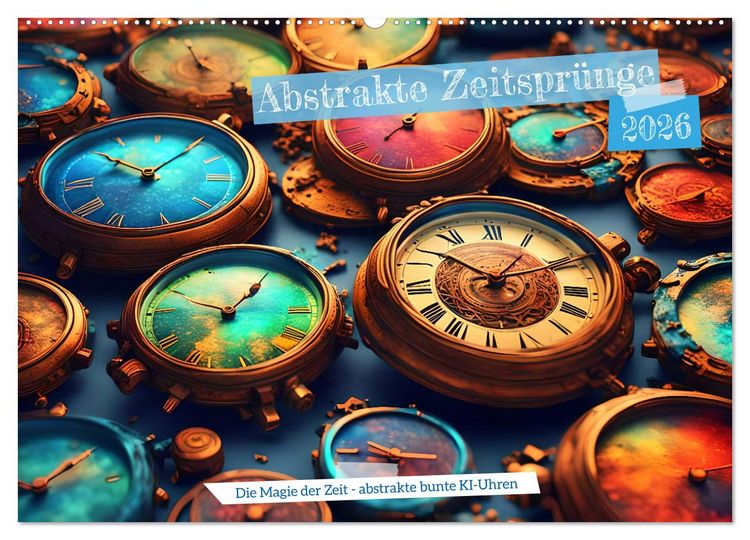 Produktbild: Abstrakte Zeitspr&uuml;nge (Wandkalender 2026 DIN A2 quer), CALVENDO Monatskalender
