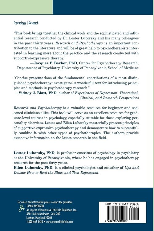 Produktbild: Research and Psychotherapy