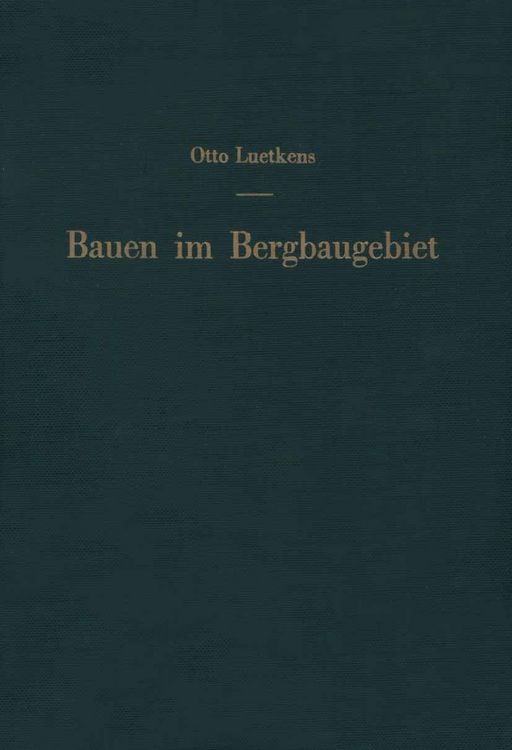 Produktbild: Bauen im Bergbaugebiet