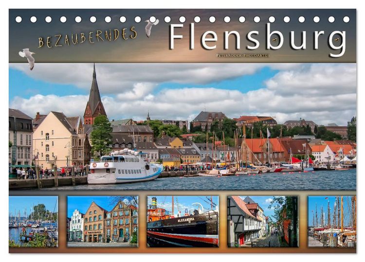 Produktbild: Bezauberndes Flensburg (Tischkalender 2026 DIN A5 quer), CALVENDO Monatskalender
