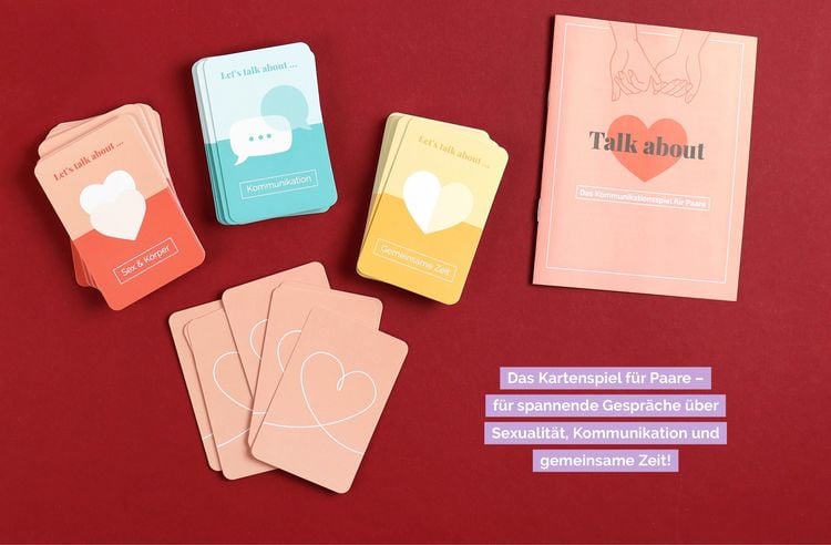 Produktbild: Kartenspiel: Talk about &ndash; Das Kommunikationsspiel f&uuml;r Paare
