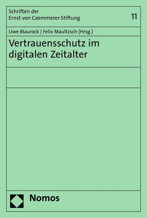Produktbild: Vertrauensschutz im digitalen Zeitalter