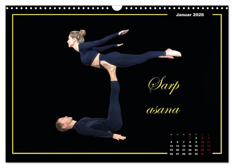 Produktbild: Yoga - Asana (Wandkalender 2026 DIN A3 quer), CALVENDO Monatskalender