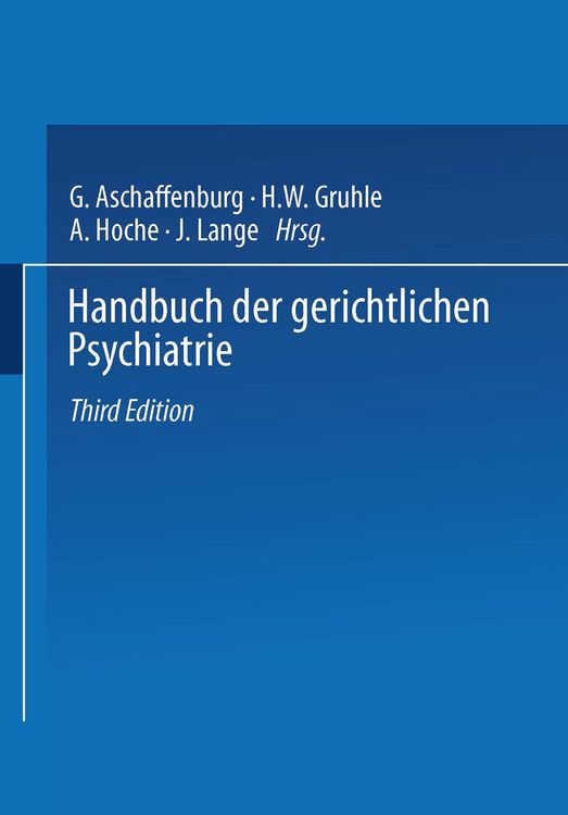 Produktbild: Handbuch der Gerichtlichen Psychiatrie