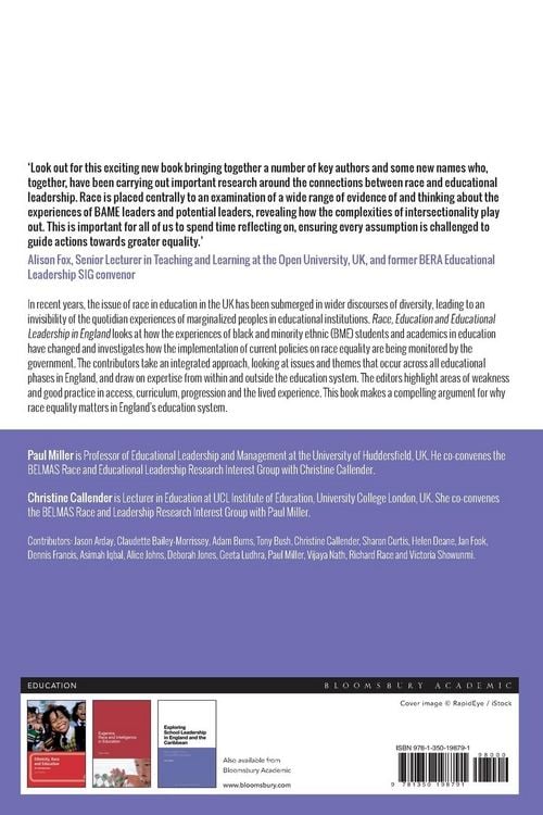 Produktbild: Race, Education and Educational Leadership in England