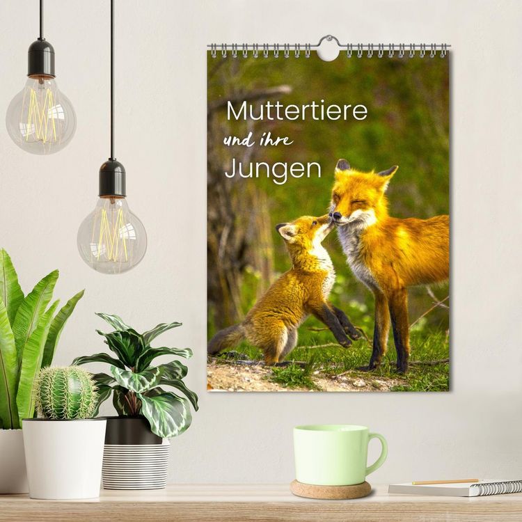 Produktbild: Muttertiere und ihre Jungen (Wandkalender 2026 DIN A4 hoch), CALVENDO Monatskalender