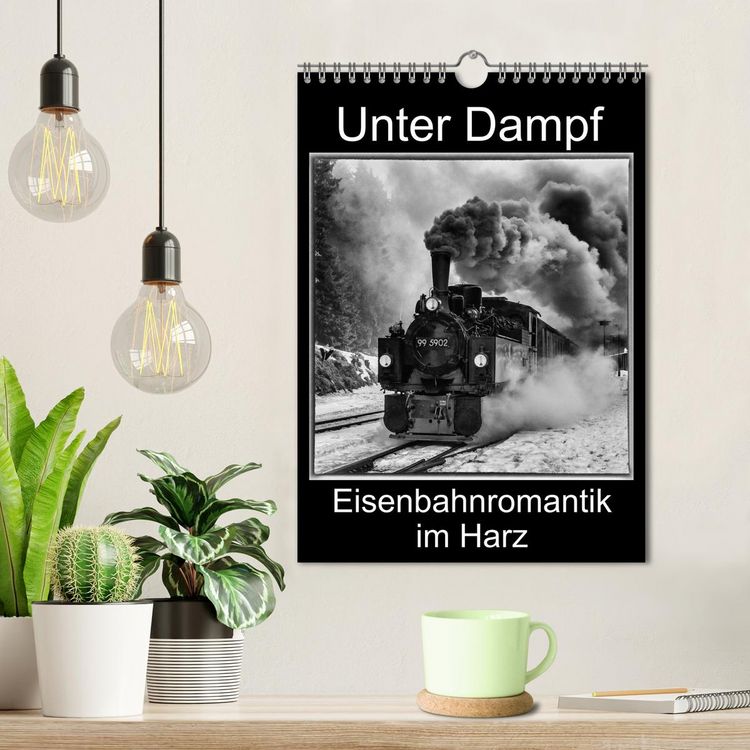 Produktbild: Unter Dampf. Eisenbahnromantik im Harz (Wandkalender 2026 DIN A4 hoch), CALVENDO Monatskalender