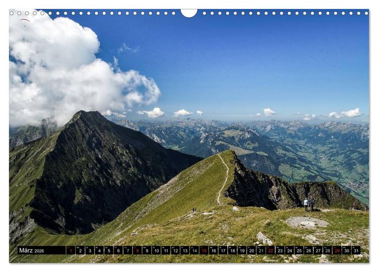 Produktbild: Bellevue Schweiz (Wandkalender 2026 DIN A3 quer), CALVENDO Monatskalender