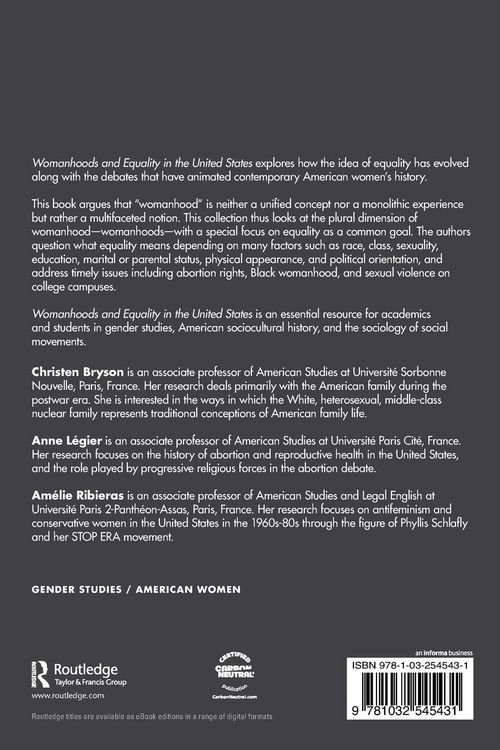 Produktbild: Womanhoods and Equality in the United States