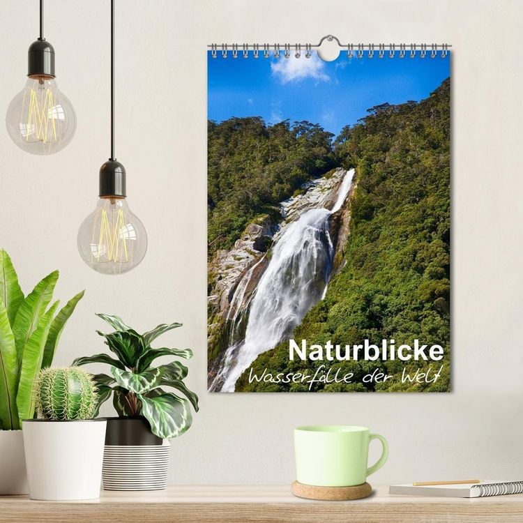 Produktbild: Naturblicke - Wasserf&auml;lle der Welt (Wandkalender 2026 DIN A4 hoch), CALVENDO Monatskalender