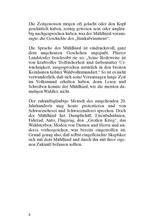 Produktbild: Die Prophezeiungen des M&uuml;hlhiasl