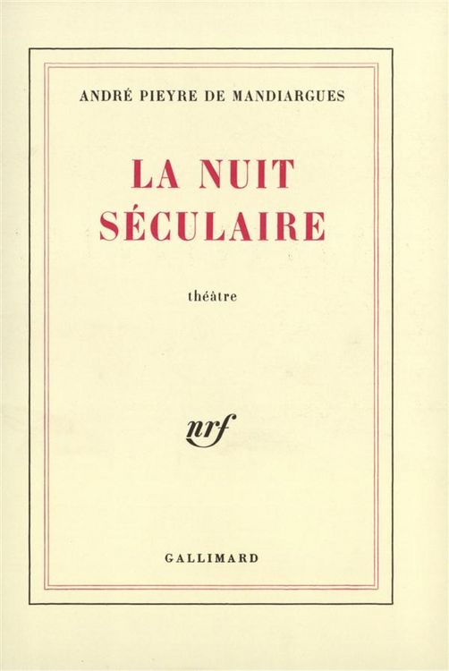 Produktbild: La nuit séculaire