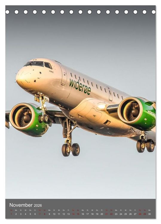 Produktbild: Flugzeuge aus aller Welt (Tischkalender 2026 DIN A5 hoch), CALVENDO Monatskalender