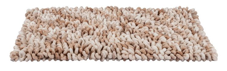 Produktbild: Badteppich Mod. Lerici Wei&szlig;-Beige, 60 x 90 cm, rutschfest und schnelltrocknend