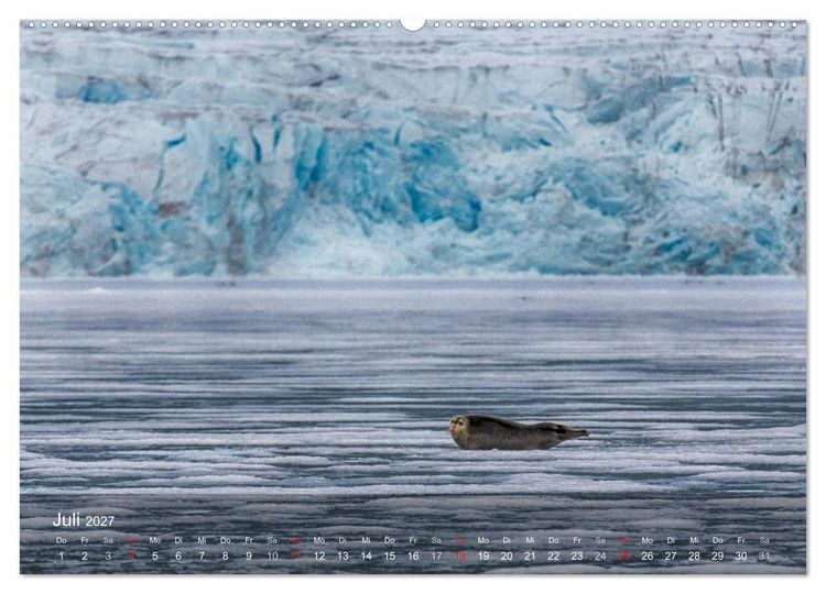 Produktbild: Spitzbergen - Impressionen aus der Arktis (Wandkalender 2027 DIN A2 quer), CALVENDO Monatskalender