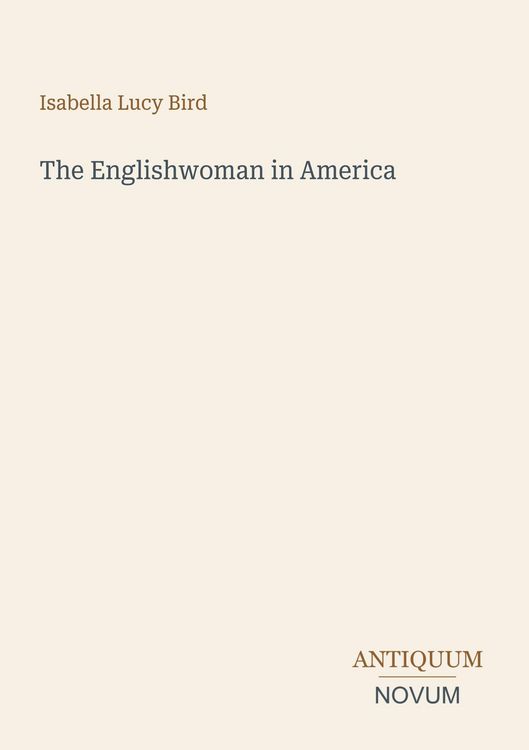 Produktbild: The Englishwoman in America