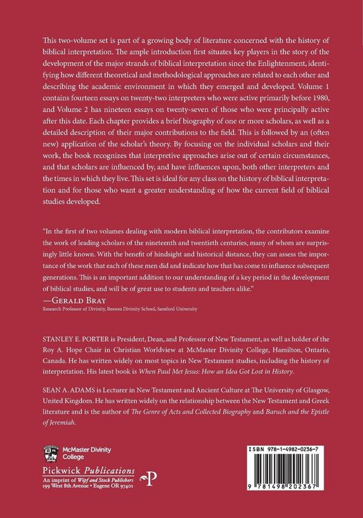 Produktbild: Pillars in the History of Biblical Interpretation, Volume 1