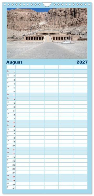Produktbild: Familienplaner 2027 - &Auml;gypten mit 5 Spalten (Wandkalender, 21 x 45 cm) CALVENDO