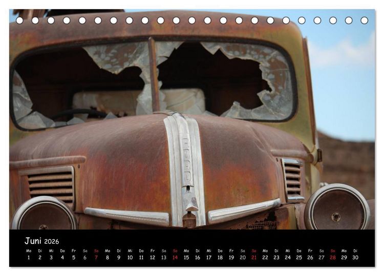 Produktbild: Faszination Namibia - Oldtimer mal anders (Tischkalender 2026 DIN A5 quer), CALVENDO Monatskalender