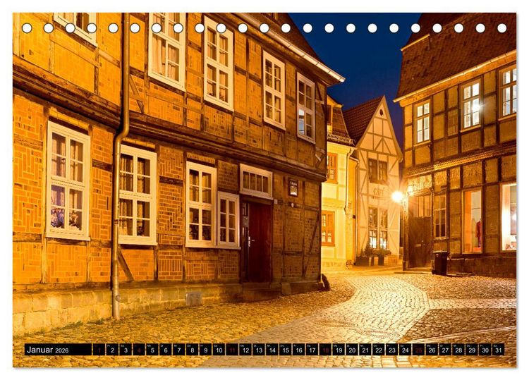 Produktbild: QUEDLINBURG F&Uuml;R NACHTSCHW&Auml;RMER (Tischkalender 2026 DIN A5 quer), CALVENDO Monatskalender