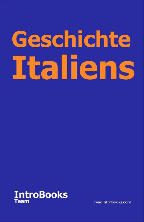 Produktbild: Geschichte Italiens