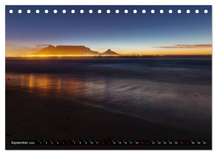 Produktbild: S&uuml;dafrika - Von Steppe bis Ozean (Tischkalender 2026 DIN A5 quer), CALVENDO Monatskalender