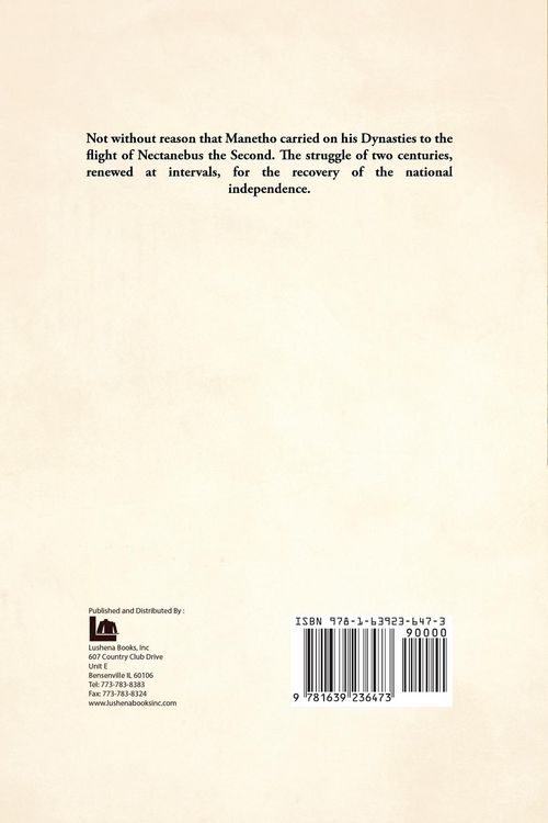 Produktbild: Ancient Egypt Under the Pharaohs Volume 1 of 2