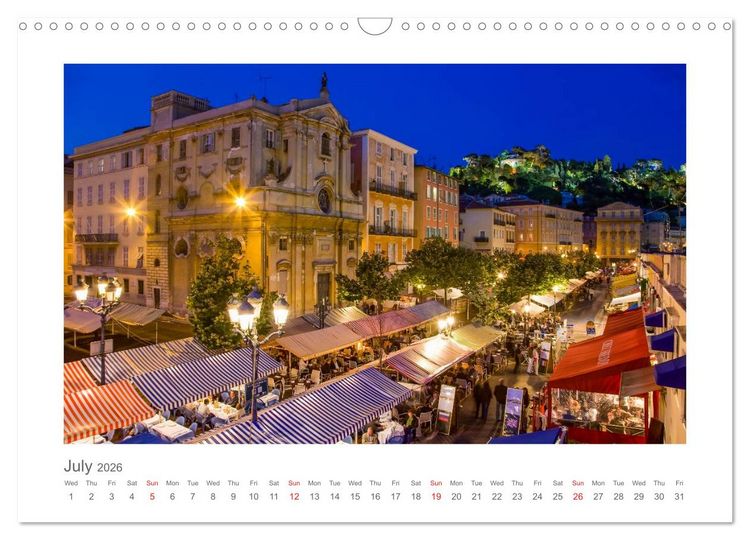 Produktbild: French Riviera moments (Wall Calendar 2026 DIN A3 landscape), CALVENDO 12 Month Wall Calendar